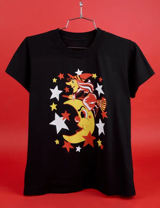 Vintage Tee - Moon & Witch