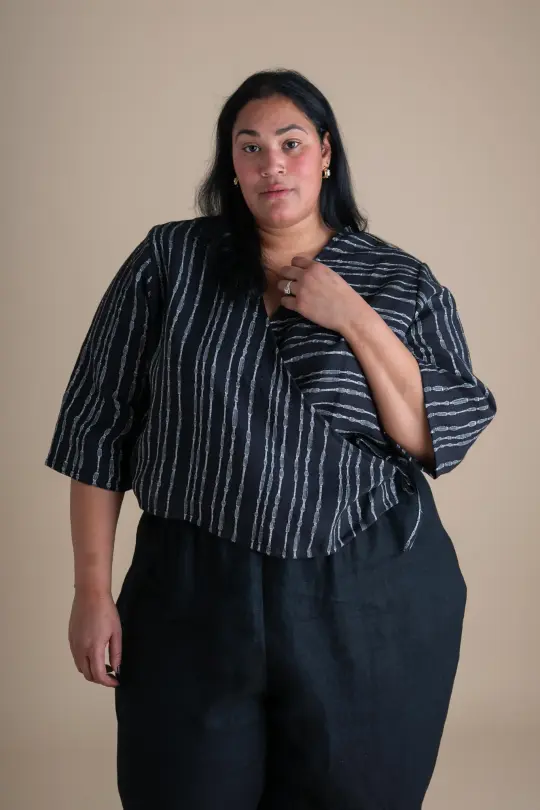 Artemis Top in Radio Stripe