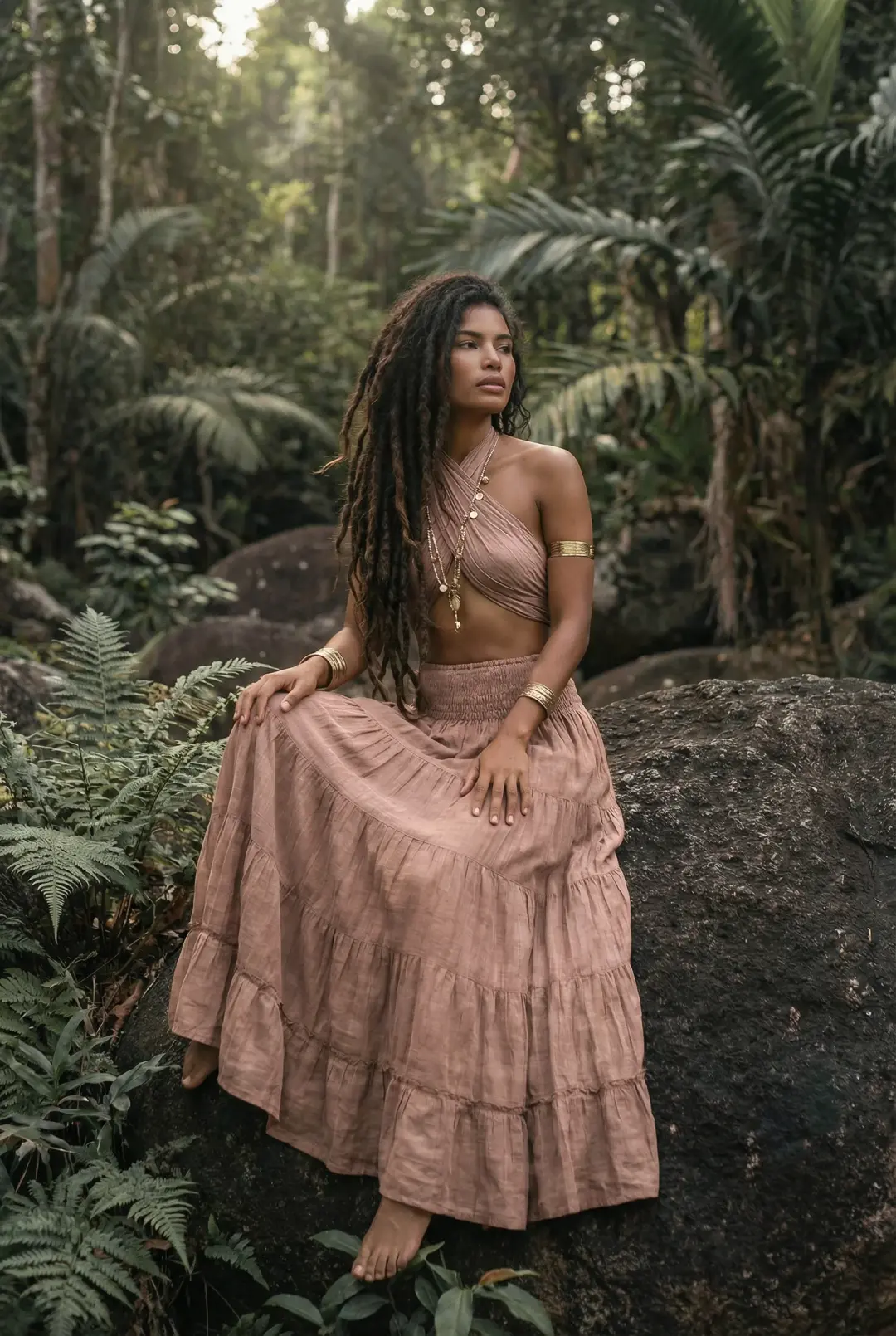 Maxi Skirt Moana Desert Rose