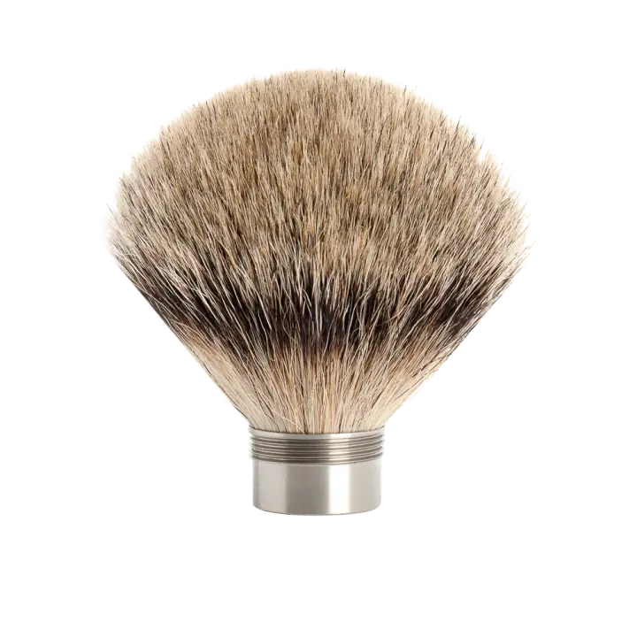 MÜHLE Replacement Shaving Brush Head, Silvertip Badger, EDITION Series
