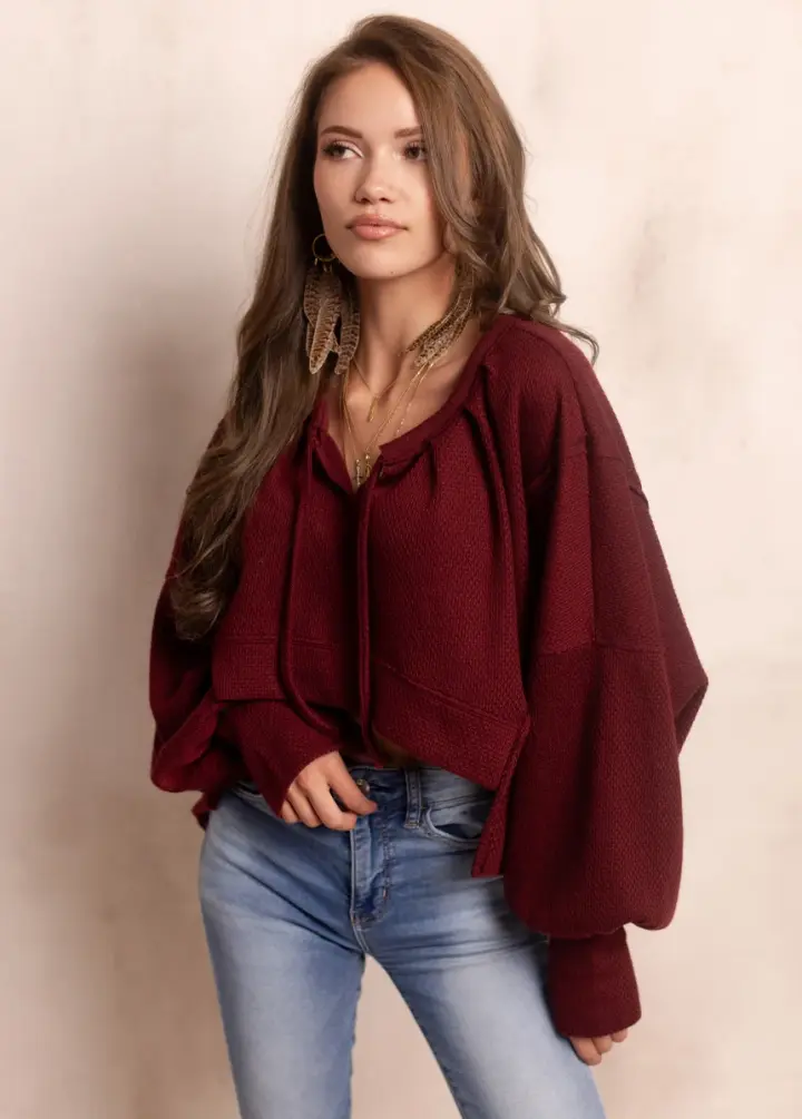 Viv Sweater in Oxblood