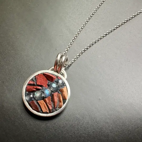 Labradorite River Charm