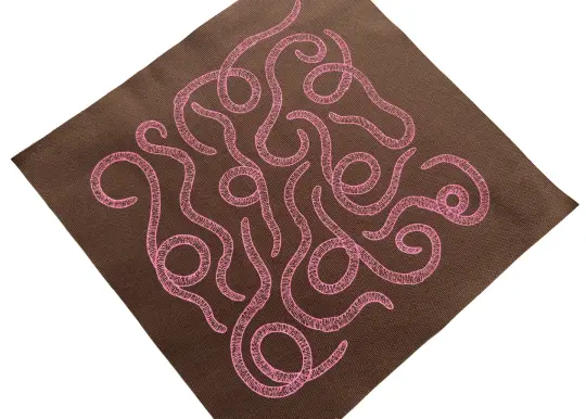 Worm Pattern Back Patch