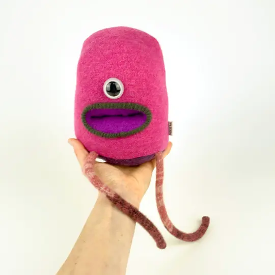 Laney the handmade stuffed monster plush