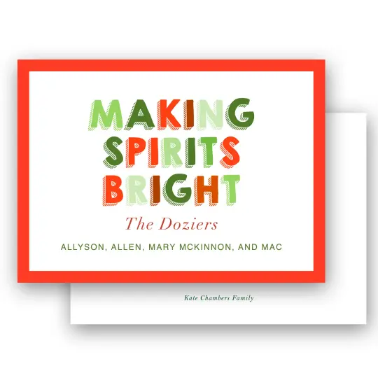 Making Spirits Bright Holiday Enclosure Card