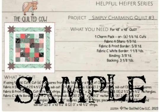 Helpful Heifer Simply Charming Quilt #3