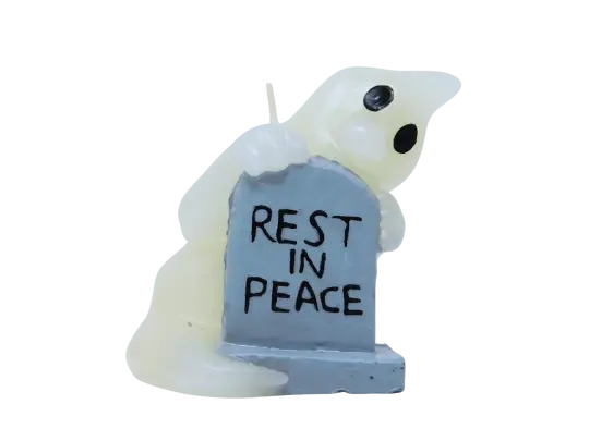 Vintage Halloween Ghost Candle