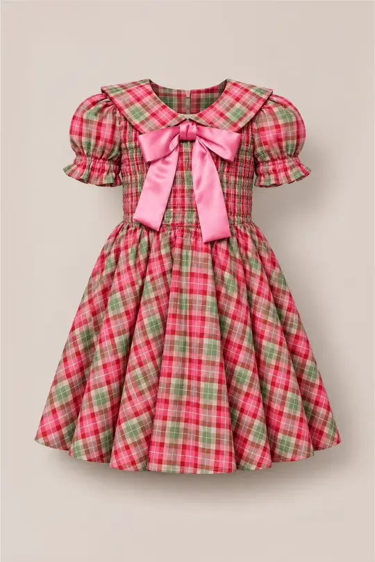 Mini Alice Dress in Rosewood Tartan
