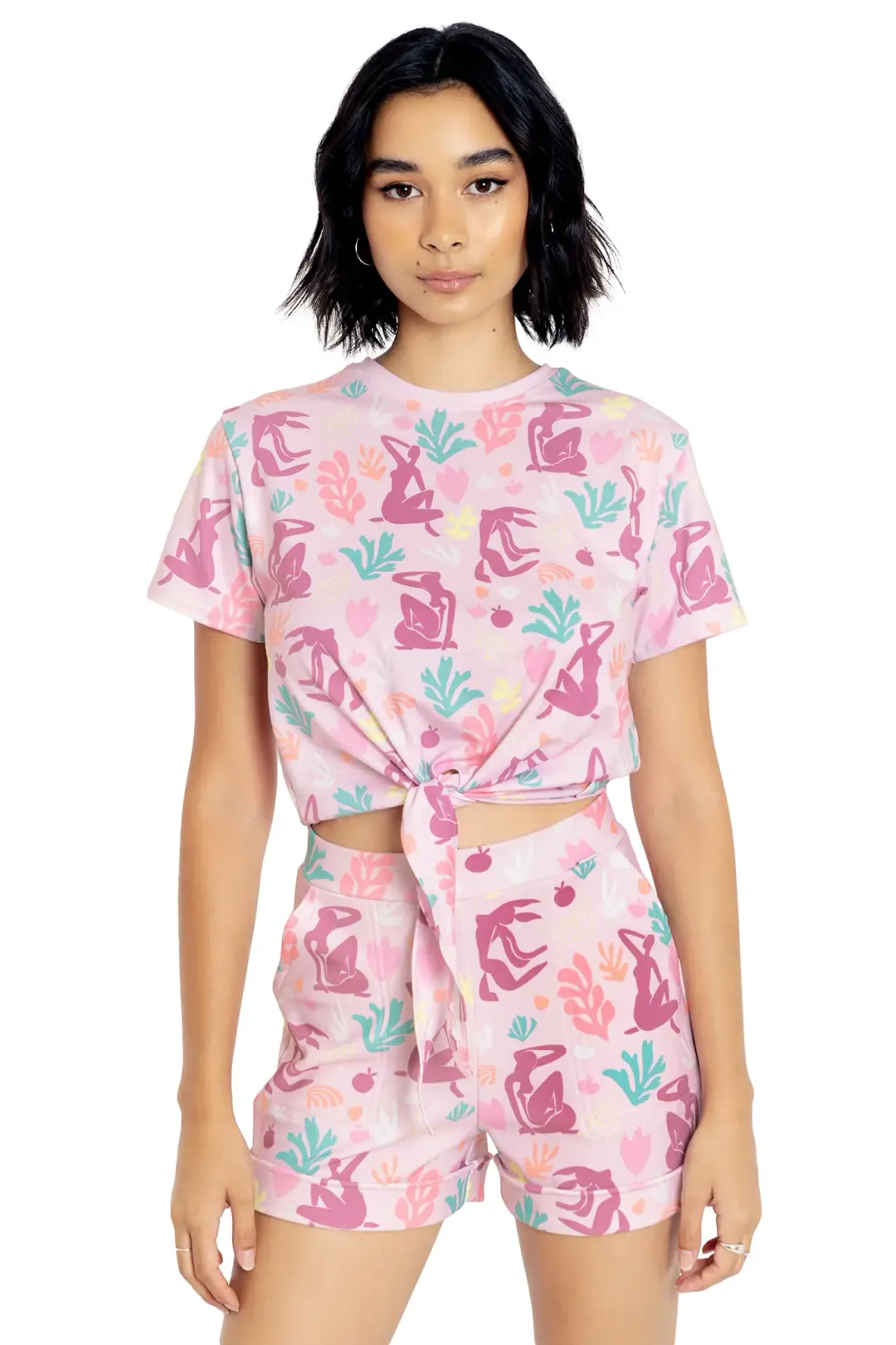 Matisse Figures Tie Front Tee
