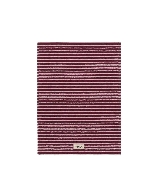 Tekla Terry Bath Mat Red&Rose
