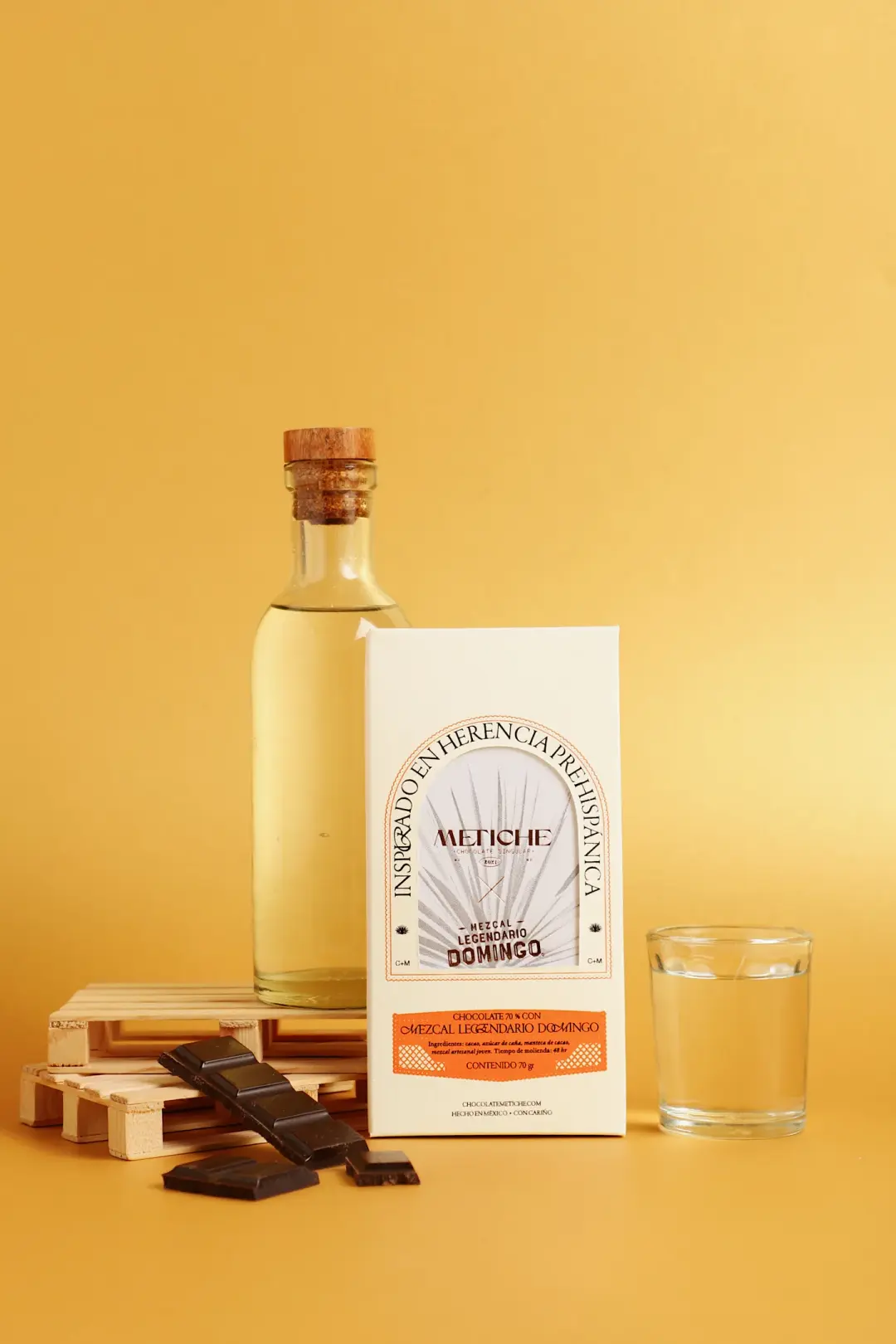 Dark Mexican Chocolate Bar, 70% Cacao with Mezcal