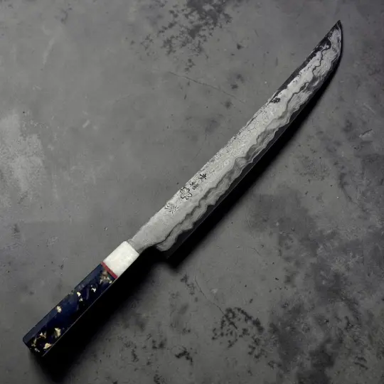 Manaka Aogami #1 KokuENN Sakimaru Sujihiki 300mm with Prisma Knife Handle