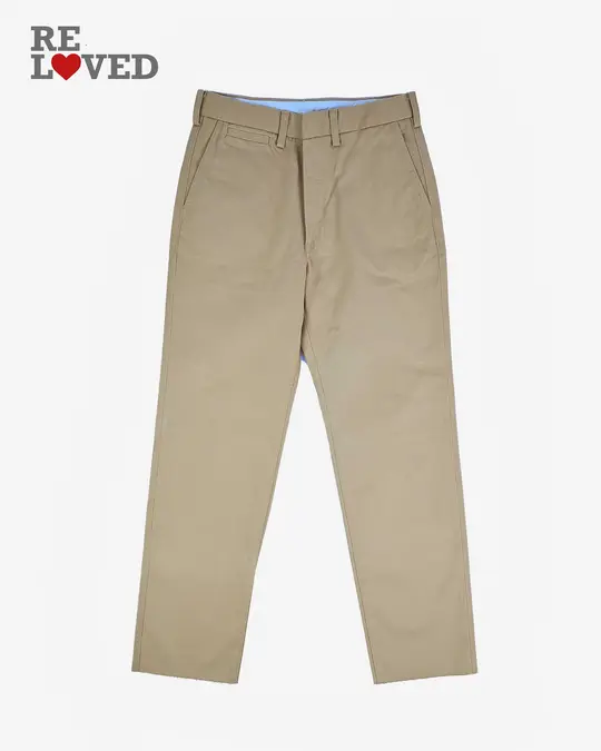 12oz Heavy Cotton Relaxed Fit Chinos - Khaki (IH-731-KHA) Tag 31, Cut to 28.75''