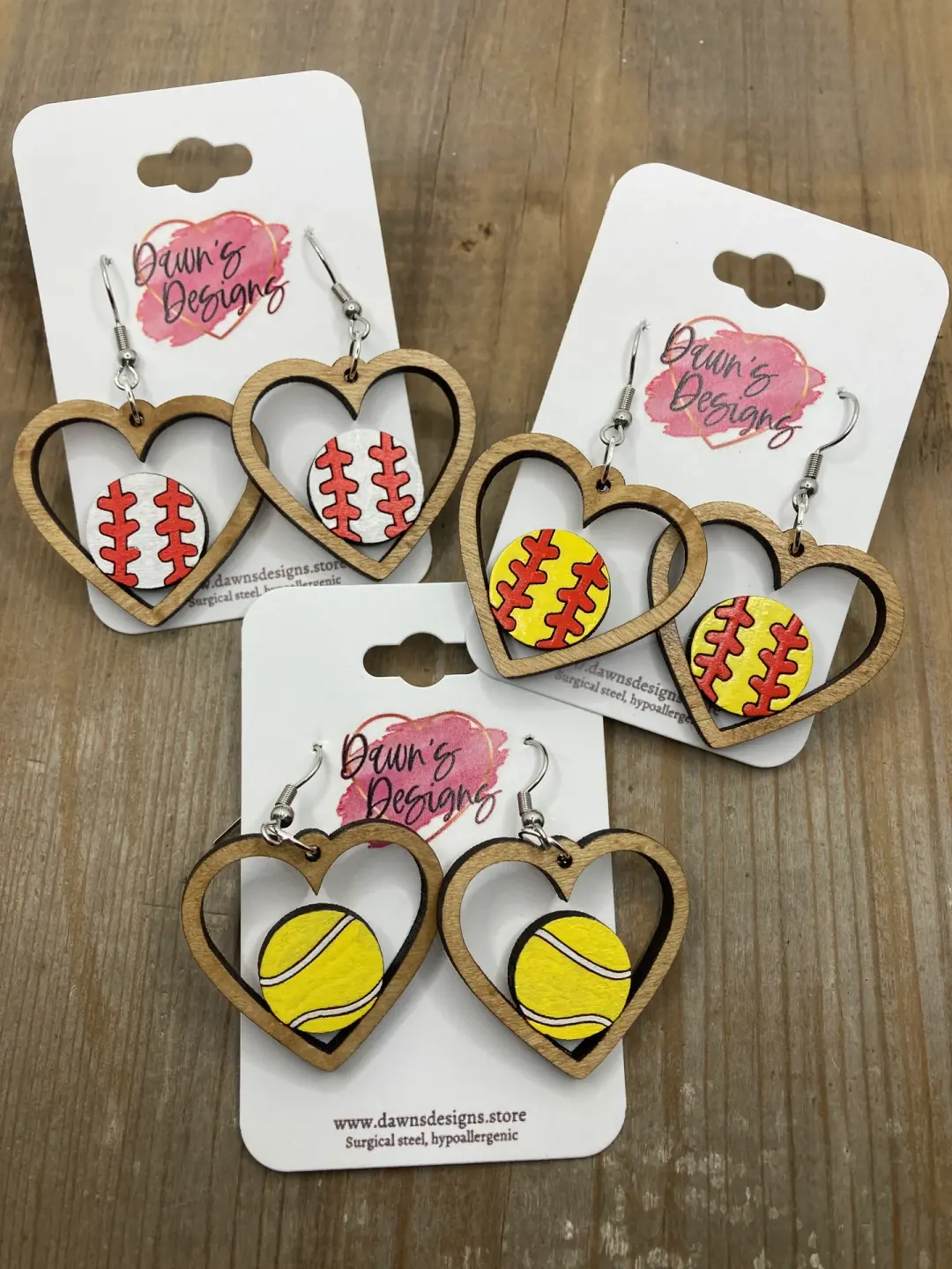 Sports Heart Dangle