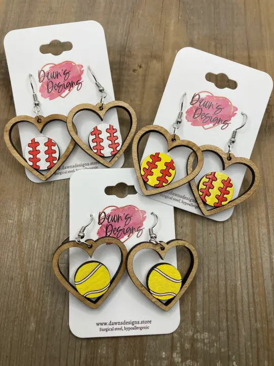 Sports Heart Dangle