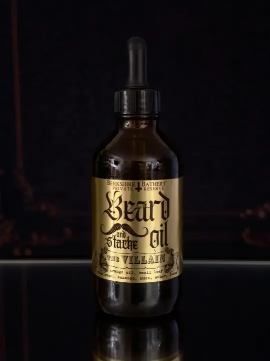 THE VILLAIN | 4oz Sexy AF Beard & 'Stache Oil | Made With Hemp Oil
