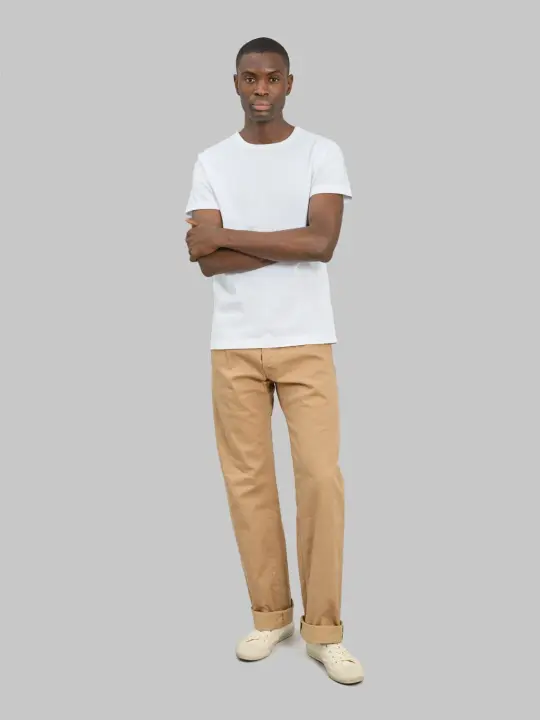 ONI Denim 022-SCKB 9.5oz "Khaki Beige" Selvedge Chino Relax Straight