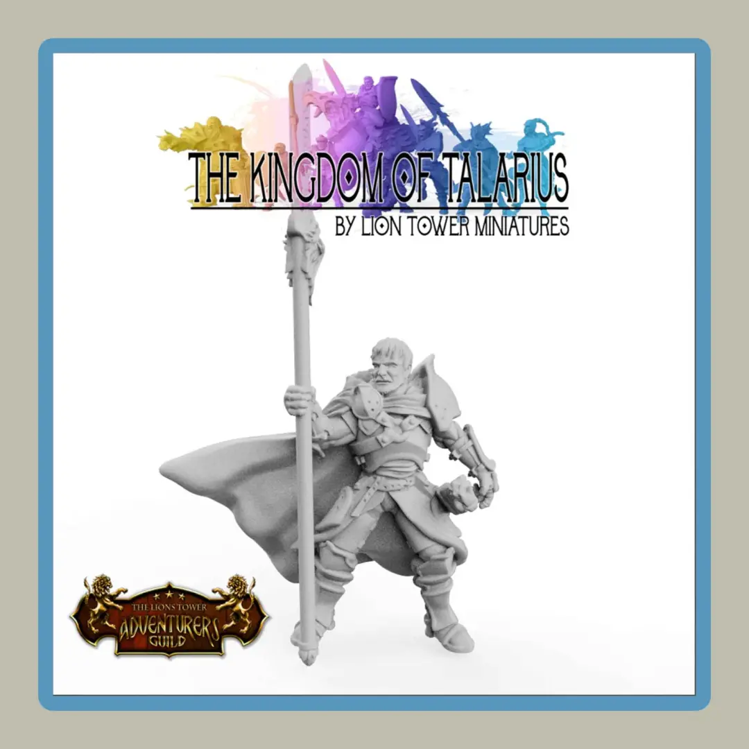 Render of Captain Zahurd miniature of the Kingdom of Talarius