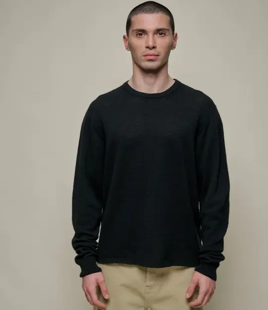 Lightweight Merino Wool-Cashmere-Silk Sweater