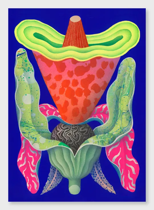 Fluorescent Flower (50x70)