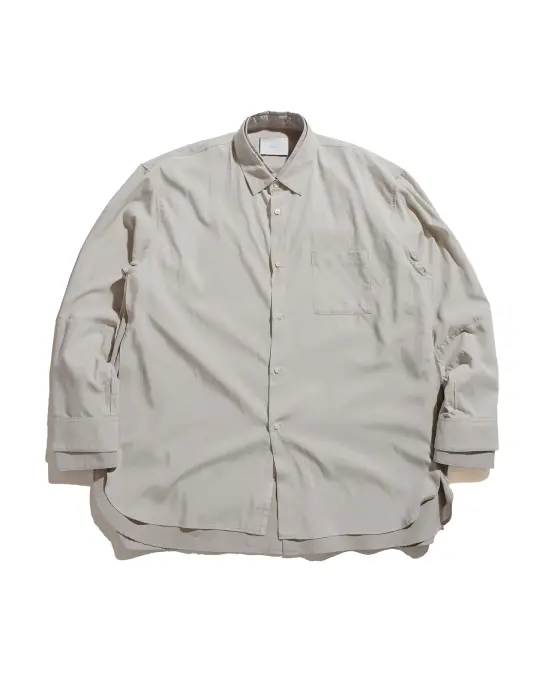 ssstein Oversized Layered Shirt Grey