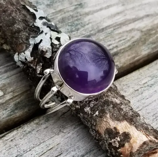 Mystic - Amethyst Rings in Sterling Silver