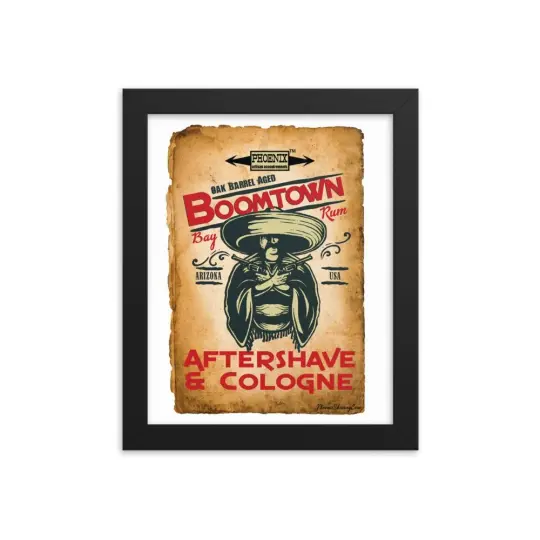 Boomtown Bay Rum "The Ugly" Framed Print