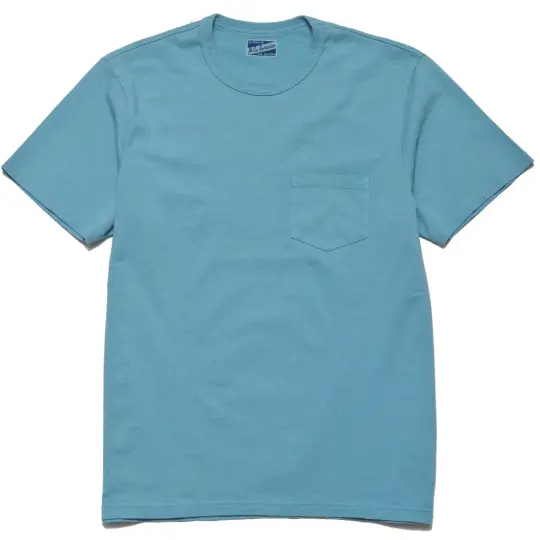 The Real McCoy's Joe McCoy Overdyed Sportswear Pocket Tee Saxe