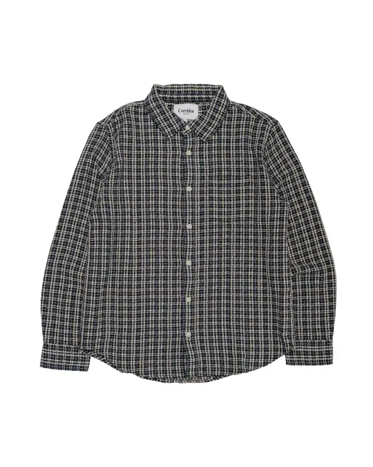 Corridor Reverse Tweed Snow Check Blue