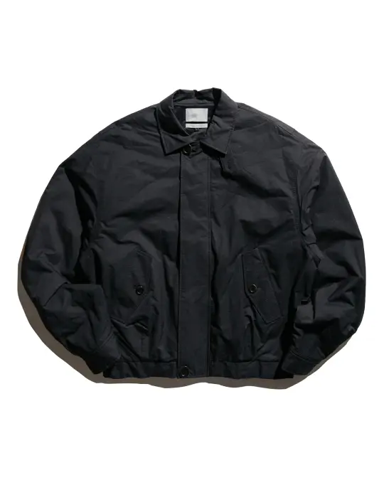 Amomento Padded Cotton Nylon Jumper Black