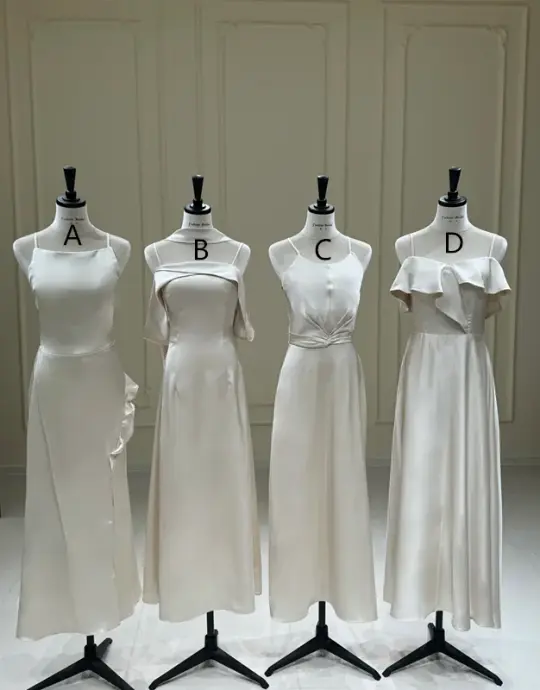 Silver waist-cinched, sexy and figure-flattering ball gown, bridesmaid dress R5952