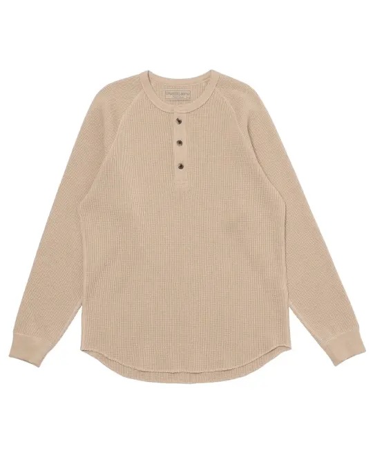 Henley - Foxfibre® Heavyweight Waffle - Coyote 15