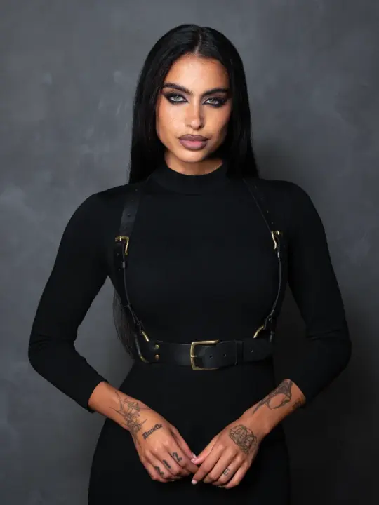 PRE-ORDER - Ursula Harness in Brass