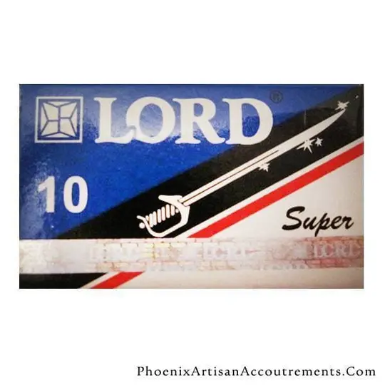 Lord Super Stainless DE Blade, 10 Pack