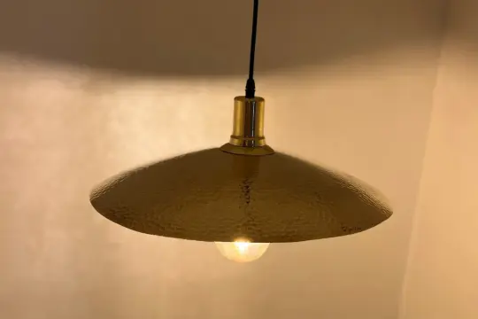 Unlacquered Brass Ceiling Pendant Light