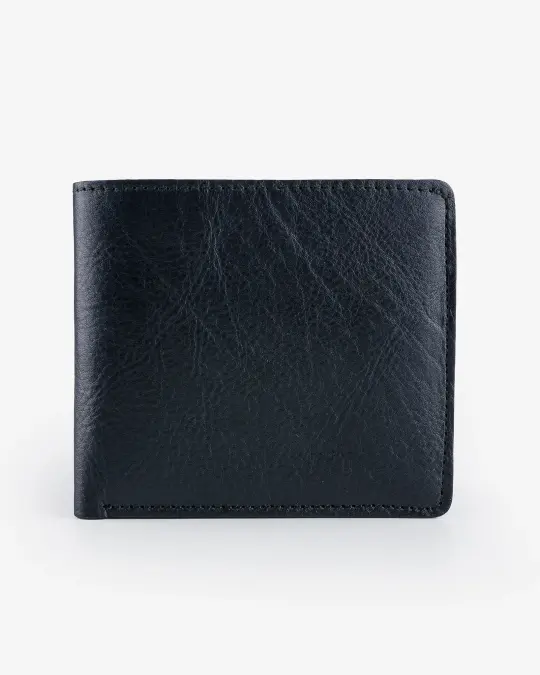 OGL Kingsman Classic Bi Fold Wallet with Coin Pocket - Tumbled Black