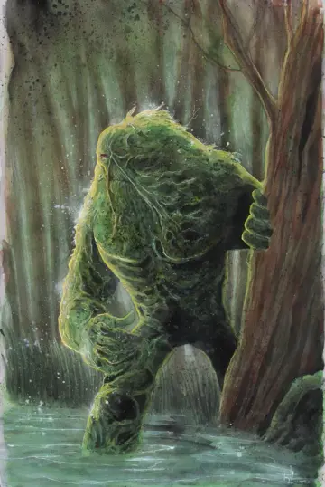 SWAMP THING 11x17 PAINTING