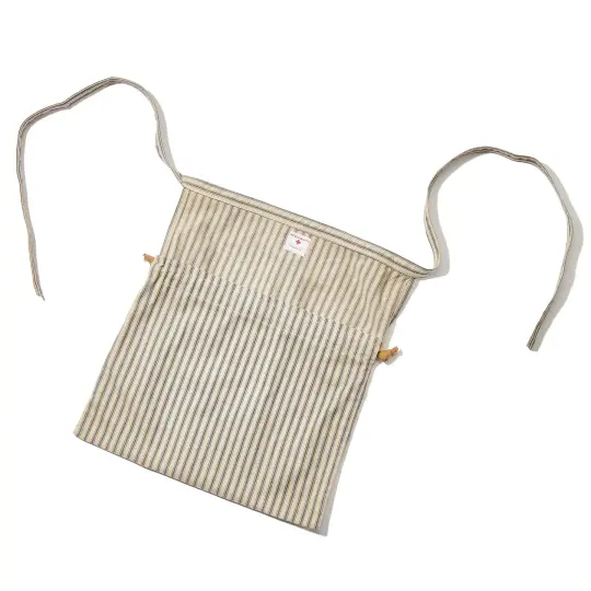 TICKING STRIPE APRON BAG