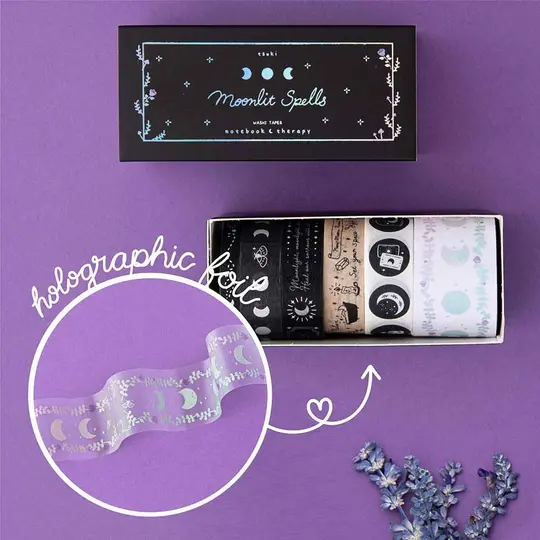 Tsuki ‘Moonlit Spells’ Washi Tapes Set ☾