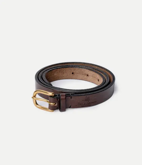 Narrow Saddle Leather Belt (2cm / 0.79In)
