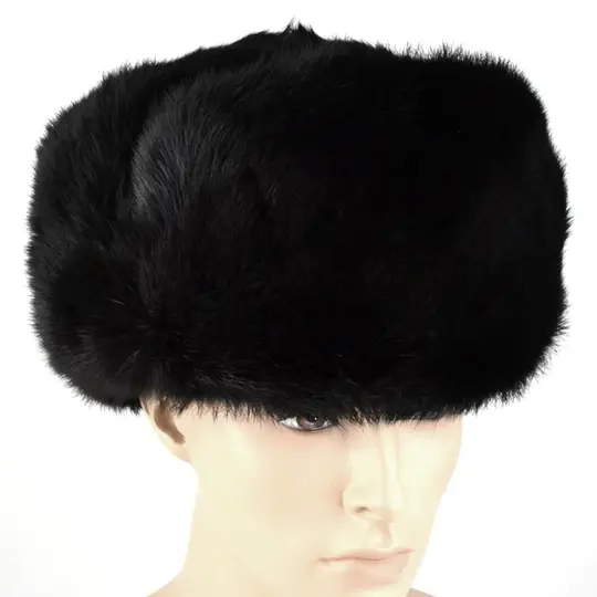 Real Hare-Rabbit Fur Russian Hat Shapka
