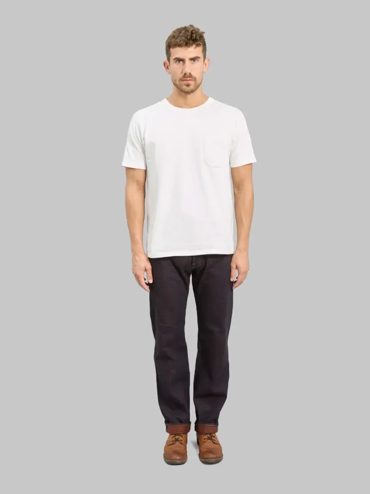 Tanuki TNK103KH "Kakishibu" 14.5oz Loose Straight Jeans