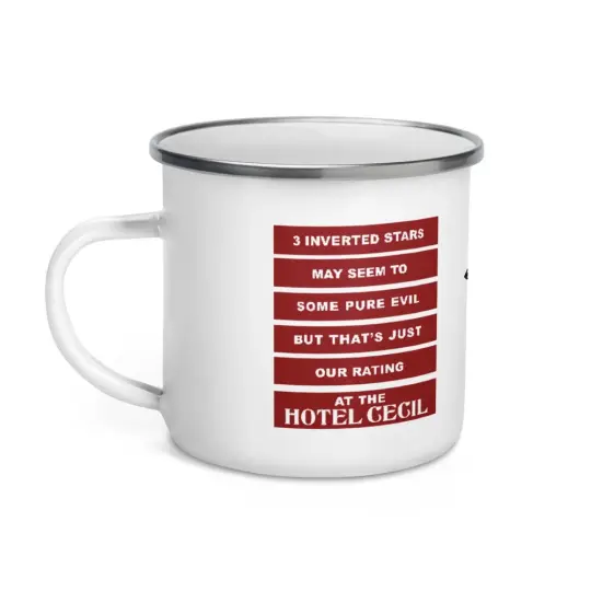 Hotel Cecil Classic Campers Enamel Mug