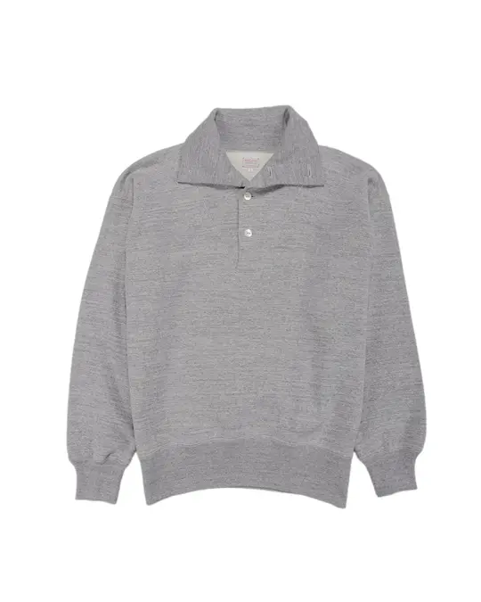 The Real McCoy's MC25110 10 oz. Loopwheel Cruiser Sweatshirt Gray