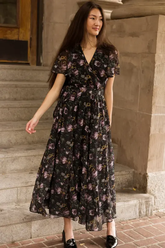Lyla Dress in Belladonna Bloom