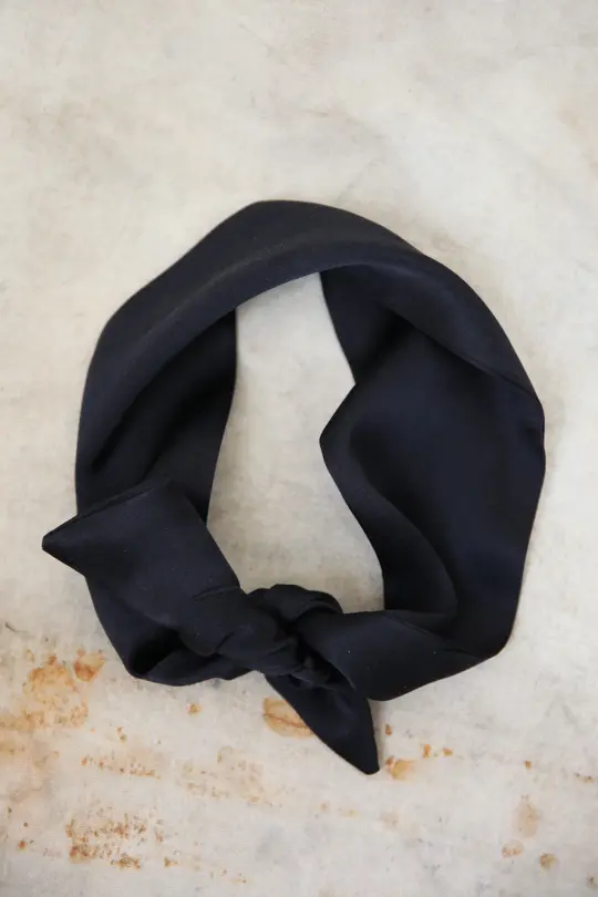 Silk Scarf - Black