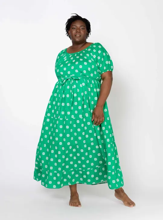 sample sale | noah maxi green daisy | XS & S