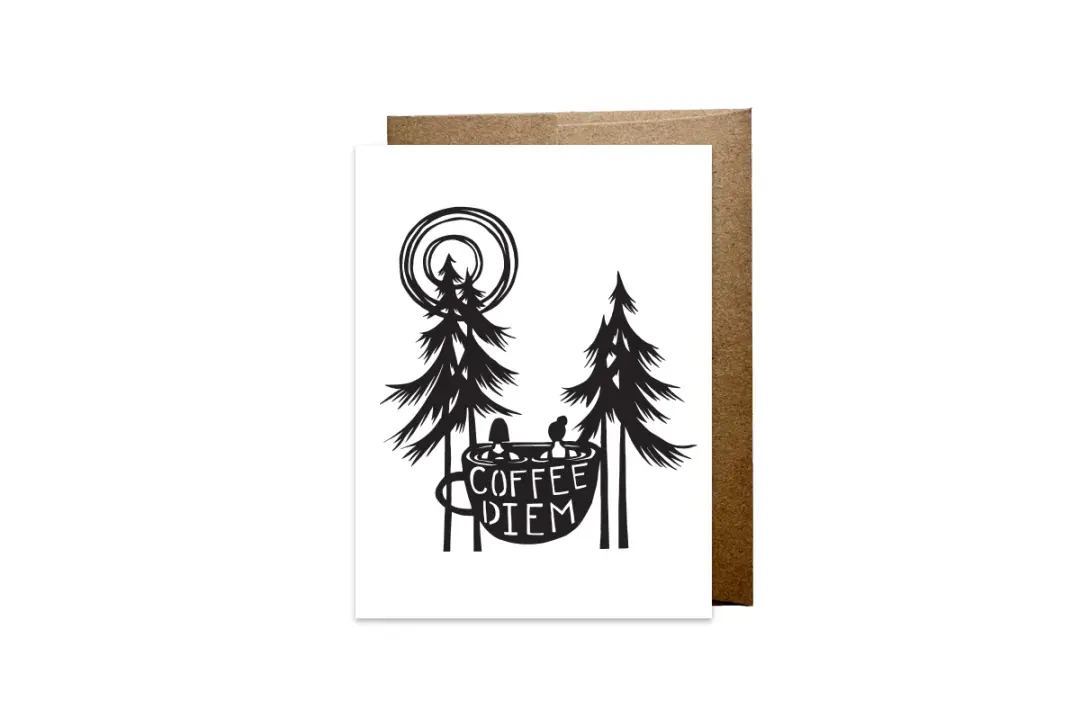"Coffee Diem" card