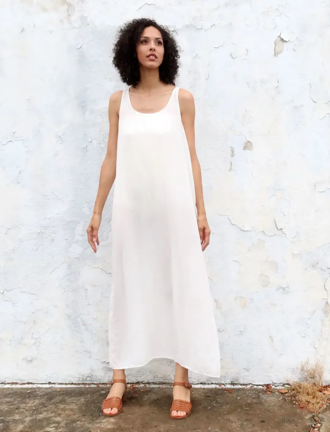 Silk Everyday Shift Long Dress