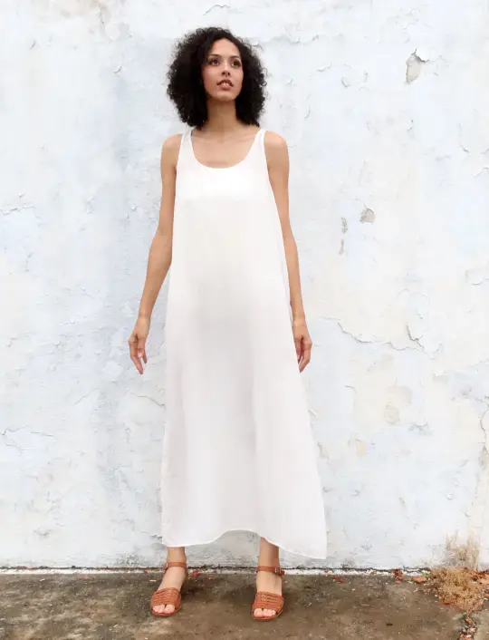 Silk Everyday Shift Long Dress